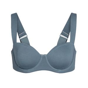 NWT SKIMS Cotton Wide Strap Balconette Bra - 34B